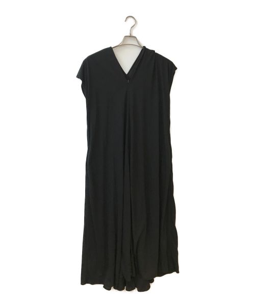 ATON（エイトン）ATON (エイトン) DRAPED DRESS ブラック サイズ:01の古着・服飾アイテム
