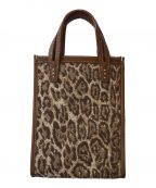 A VACATIONアヴァケーション）の古着「leopard tote bag」｜ベージュ