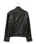 BARNEYS NEWYORK (バーニーズ・ニューヨーク) シングルライダースジャケット ブラック サイズ:50：23800円