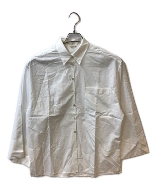 HERMES（エルメス）HERMES (エルメス) シェルボタンロングスリーブシャツ ホワイト サイズ:38の古着・服飾アイテム
