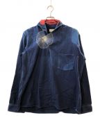KAPITALキャピタル）の古着「リメイクプルオーバーシャツ」｜ブルー