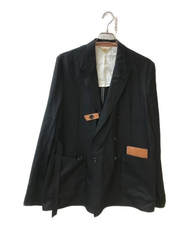 ジャケット・アウター SUNSEA BLACK DOUBLE-BREASTED COAT SUNSEA 20AW BLACK DOUBLE-BREASTED COAT SUNSEA 20AW DOUBLE-BREAST