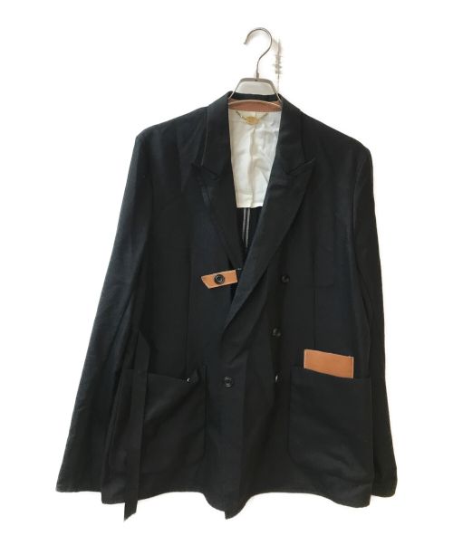 SUNSEA（サンシー）SUNSEA (サンシー) N.M THICKENED DOUBLE BREASTED JACKET ブラック サイズ:3の古着・服飾アイテム