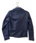 Calvin Klein (カルバンクライン) ラムレザーライダースジャケット ブルー サイズ:S：23000円