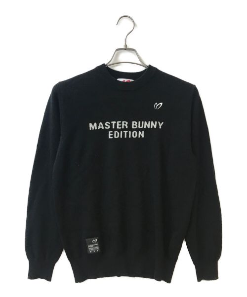 MASTER BUNNY EDITION（マスターバニーエディション）MASTER BUNNY EDITION (マスターバニーエディション) ピュアカシミヤセーター ブラック サイズ:Mの古着・服飾アイテム