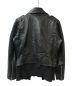 DIESEL (ディーゼル) レイヤードレザーライダースジャケット ブラック サイズ:M：19800円