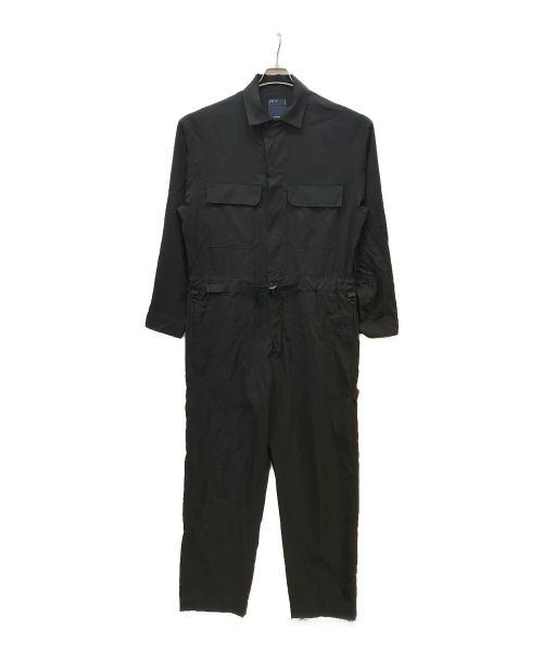 meanswhile（ミーンズワイル）meanswhile (ミーンズワイル) DRY SMOOTH OVERALL ブラック サイズ:2の古着・服飾アイテム