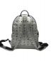 MCM (エムシーエム) Stark Backpack Visetos Side Studs Medium Berlin Silver グレー：29800円
