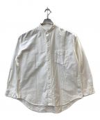Graphpaperグラフペーパー）の古着「Oxford Band Collar Shirt」｜ホワイト