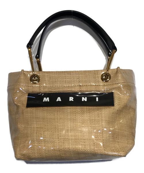 MARNI（マルニ）MARNI (マルニ) PVCラフィアトートバッグ ベージュの古着・服飾アイテム