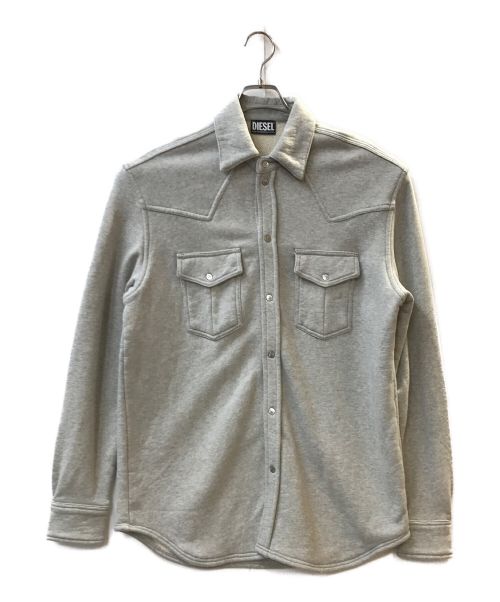 DIESEL（ディーゼル）DIESEL (ディーゼル) ストーンウォッシュスウェットジャケット グレー サイズ:Sの古着・服飾アイテム