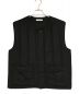 MATSUFUJI（マツフジ）の古着「Wool Stripe Quilted Vest」｜ブラック