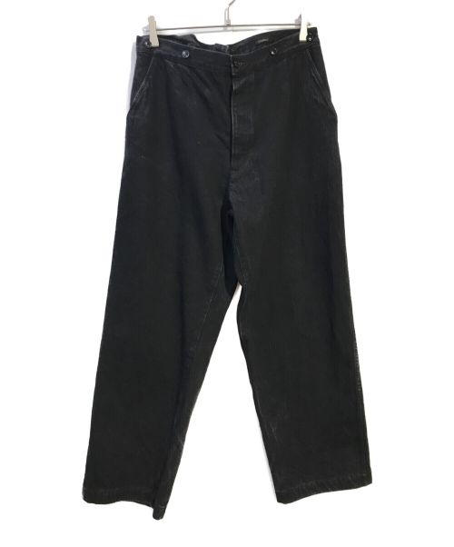 COMOLI（コモリ）COMOLI (コモリ) デニムオーバーパンツ ブラック サイズ:記載無しの古着・服飾アイテム