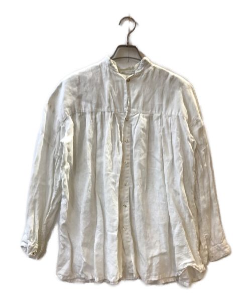 KAPITAL（キャピタル）KAPITAL (キャピタル) バンドカラーリネンシャツ ホワイト サイズ:1の古着・服飾アイテム