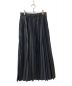 ebure (エブール) ポリタフタプリーツ ロングスカート ブラック サイズ:36：20000円