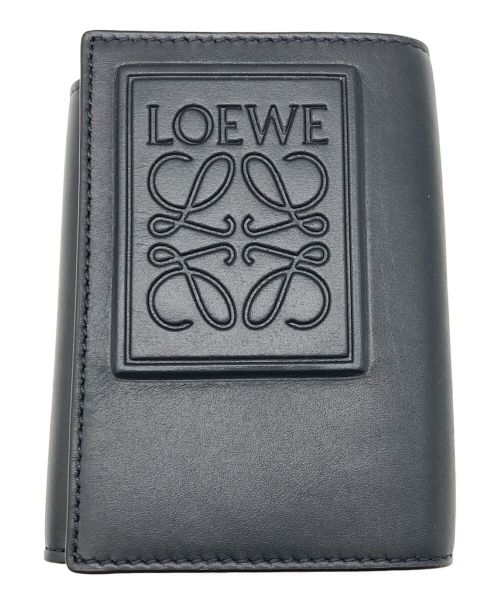 LOEWE（ロエベ）LOEWE (ロエベ) トライフォールドウォレット ネイビーの古着・服飾アイテム