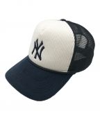 KITH×'47キス×フォーティーセブン）の古着「New York Yankees 10 Year Anniversary 2009 World Series Corduroy Cap」｜ネイビー
