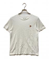 MAISON KITSUNE (メゾンキツネ) FOX HEAD PATCH REGULAR TEE-SHIRT ホワイト サイズ:M