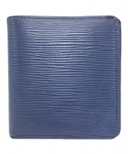 LOUIS VUITTON (ルイ ヴィトン) エピ ポルト ビエ 6カルト クレディ ブルー