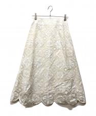 Ron Herman (ロンハーマン) デザインレーススカート ホワイト サイズ:XS