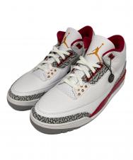 NIKE (ナイキ) Air Jordan 3Cardinal Red/エアジョーダン3カーディナルレッド ホワイト×レッド サイズ:US10.5 未使用品