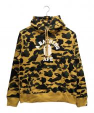 A BATHING APE (ア ベイシング エイプ) カモフラージュパーカー ブラウン サイズ:L