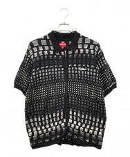 Supreme (シュプリーム) 23SS Gradient Zip Up Polo ブラック サイズ:M