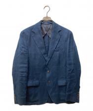 POLO RALPH LAUREN (ポロ・ラルフローレン) リネンテーラードジャケット ブルー サイズ:38S