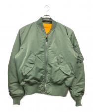 VALLEY APPAREL LLC (バレー アパレル) MA-1ジャケット カーキ サイズ:L
