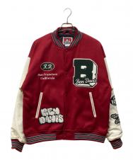 BEN DAVIS (ベンデイビス) BD STADIUM JACKET レッド サイズ:M