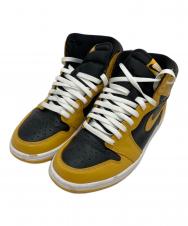 NIKE (ナイキ) Air Jordan 1 High OG "Pollen" ブラック×イエロー サイズ:27.5