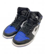 NIKE (ナイキ) Air Jordan 1 Retro High OG ブラック×ブルー サイズ:27.5