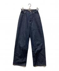 YANUK (ヤヌーク) JOAN LOOSE STRAIGHT OWI デニムパンツ インディゴ サイズ:24