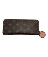 LOUIS VUITTON (ルイ ヴィトン) ラウンドファスナー財布 ブラウン