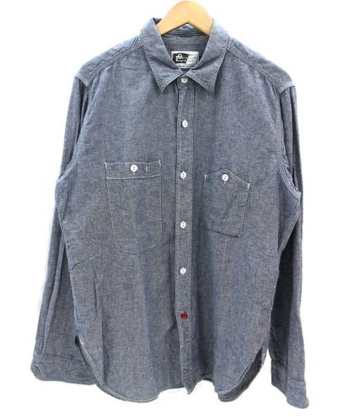 中古 古着通販 Engineered Garments エンジニアードガーメンツ シャンブレーワークシャツ ブルー サイズ L 程度 ブランド 古着通販 トレファク公式 Trefac Fashion