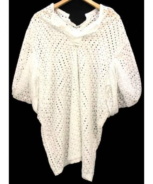 中古 古着通販 Junya Watanabe Comme Des Garcons ジュンヤ ワタナベ コム デ ギャルソン カットワーク長袖ブラウス ワンピース ホワイト サイズ S 日本製 Ad08 Jc O015 ブランド 古着通販 トレファク公式 Trefac Fashion