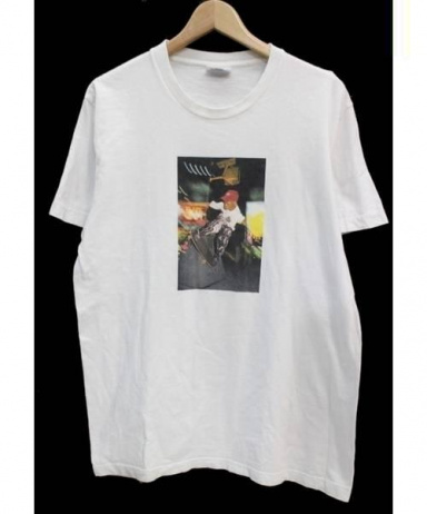 [中古]Supreme×COMME des GARCONS SHIRT(シュプリーム × コムデギャルソンシャツ)のメンズ トップス  コラボスケータープリントTシャツ
