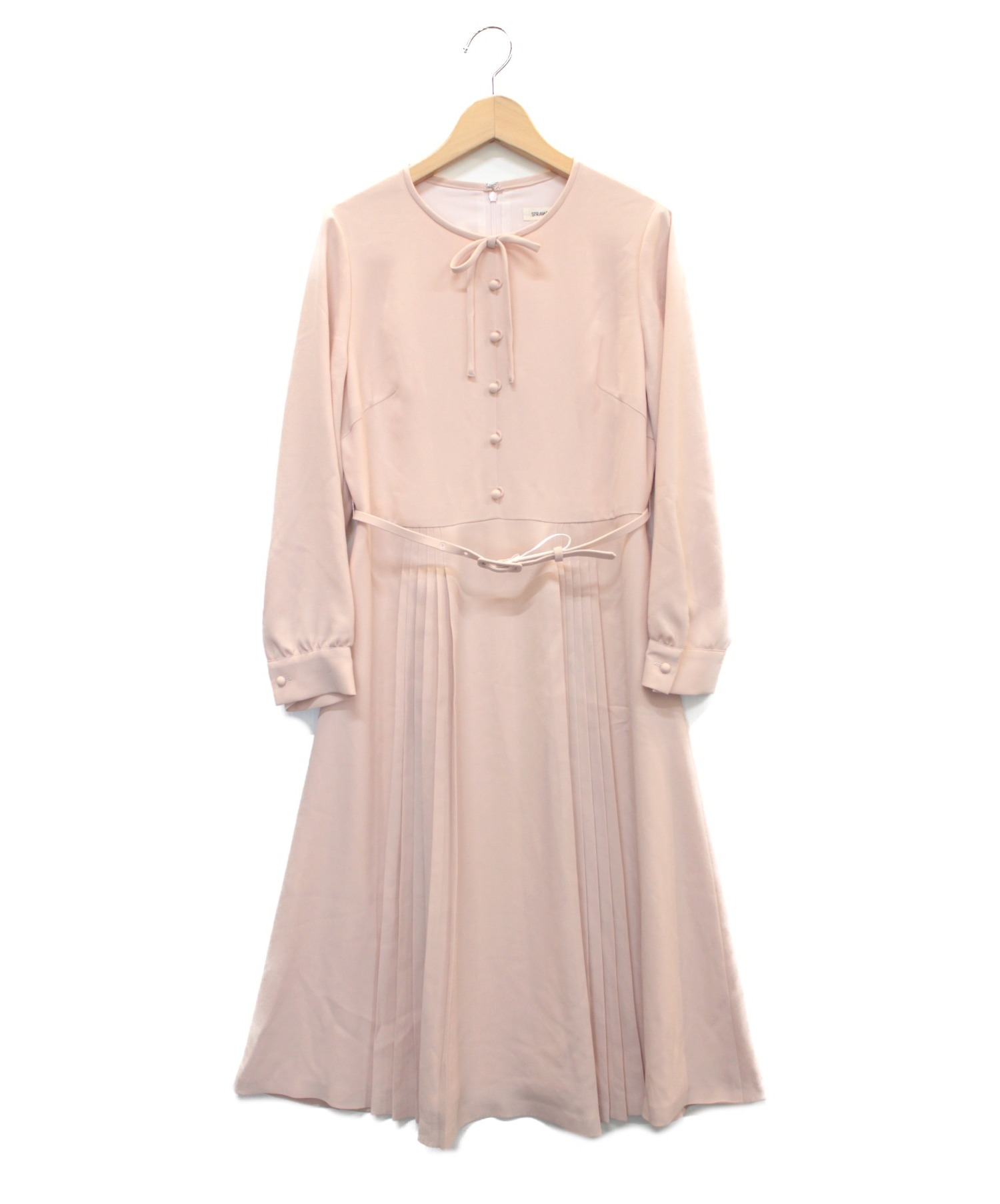中古 古着通販 Strawberry Fields ストロベリーフィールズ ピュアミールジョーゼットワンピース ピンク サイズ 2 ブランド 古着通販 トレファク公式 Trefac Fashion