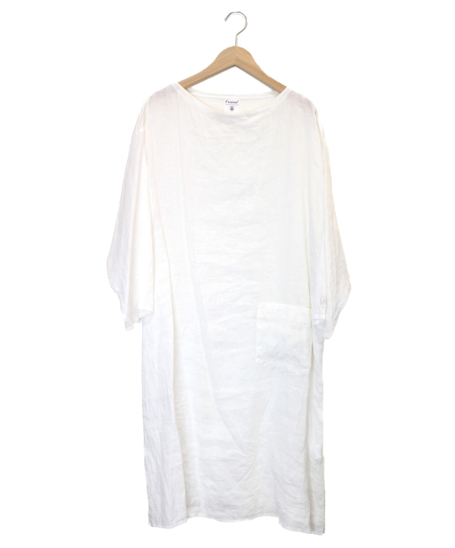 中古 古着通販 Orcival オーシバル リネンワンピース ホワイト サイズ 1 ブランド 古着通販 トレファク公式 Trefac Fashion