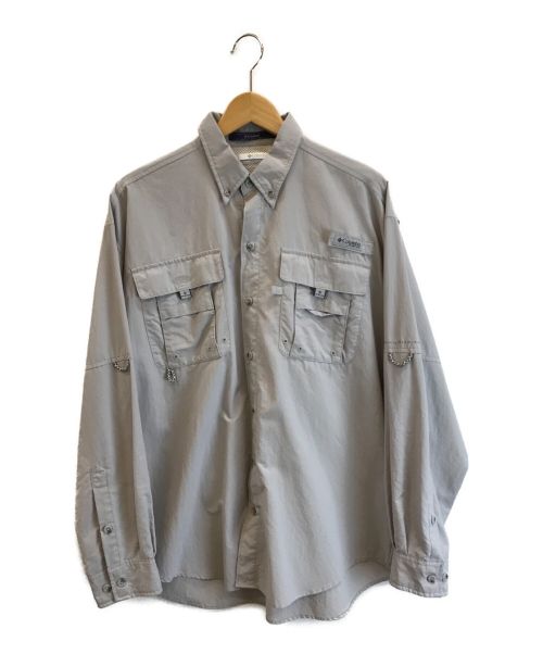 Columbia（コロンビア）Columbia (コロンビア) フィッシングシャツ グレー サイズ:Mの古着・服飾アイテム