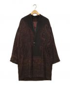 YANTOR（ヤントル）の古着「Tibetan Paisley Jacquard Gown Coat」｜レッド
