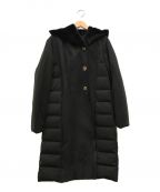 YOSOOU（粧/ヨソオウ）の古着「Fake Mouton Long Coat」｜ブラック