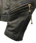 中古・古着 blackmeans (ブラックミーンズ) カウレザージャケット ブラック サイズ:3：24800円