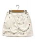 PEARLY GATES（パーリーゲイツ）の古着「EXストレッチ ニコちゃん総柄刺繍スカート」｜ホワイト