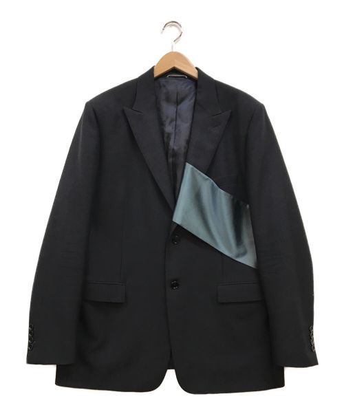 Dior（ディオール）Dior (ディオール) スカーフドッキングテーラードジャケット ネイビー サイズ:54(XXL程)の古着・服飾アイテム