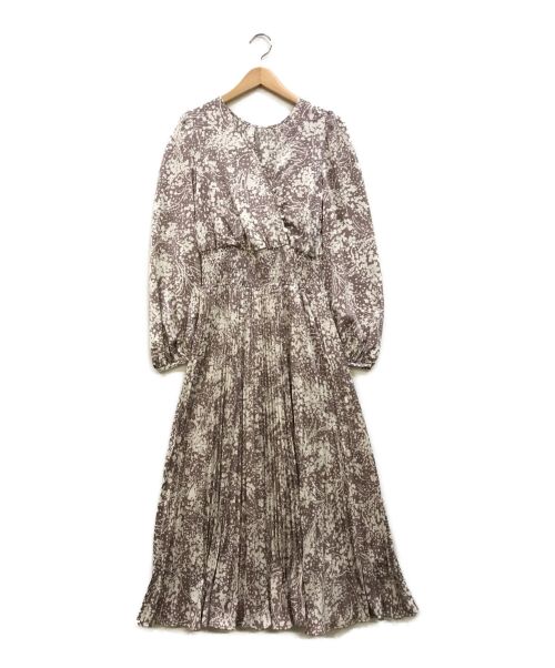 中古 古着通販 Snidel スナイデル 2wayサテンジャガードワンピース パープル ホワイト サイズ 1 ブランド 古着通販 トレファク公式 Trefac Fashion