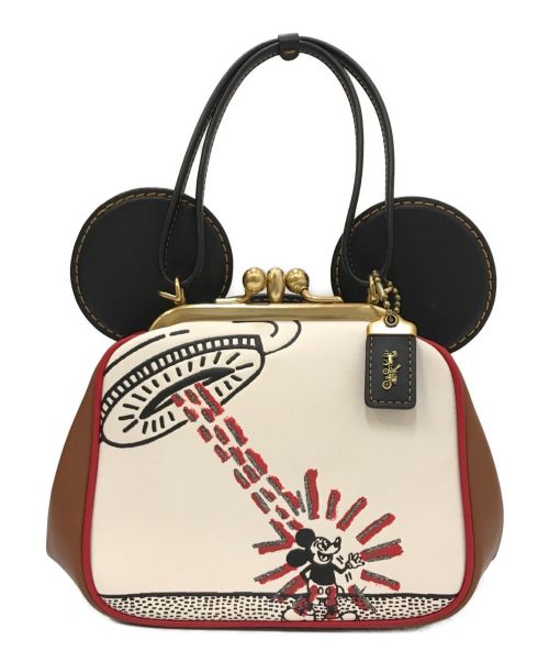 COACH（コーチ）COACH × Disney Mickey Mouse × Keith Haring (コーチ × ディズニー ミッキーマウス × キース・ヘリング) キスロックバッグ ブラウンの古着・服飾アイテム