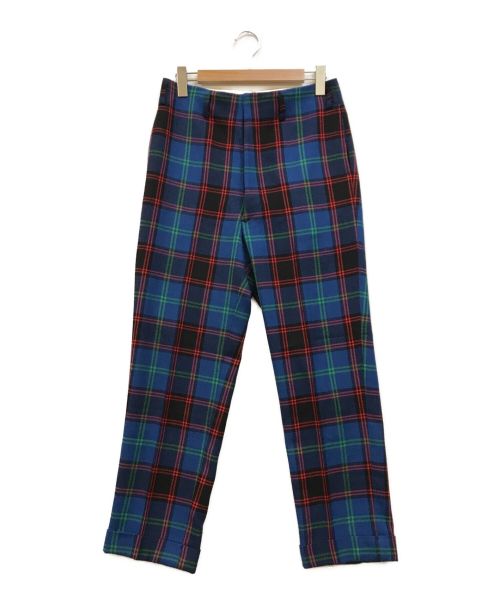 NEAT（ニート）NEAT (ニート) WOOL MULTI CHECK PANTS ブルー サイズ:44の古着・服飾アイテム