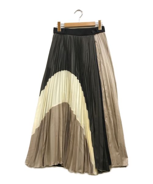 UNITED TOKYO（ユナイテッドトーキョー）UNITED TOKYO (ユナイテッドトウキョウ) カラードプリーツスカート ベージュ サイズ:1 未使用品の古着・服飾アイテム