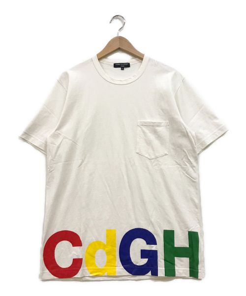 COMME des GARCONS HOMME（コムデギャルソン オム）COMME des GARCONS HOMME (コムデギャルソン オム) ロゴポケットTシャツ ホワイト サイズ:Lの古着・服飾アイテム